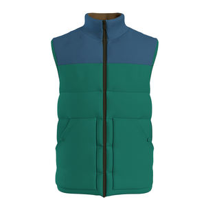 Streetwear 100% Nylon Puffer Jacket Vest High <b>lightweight</b> Breathable Hood Zipper casual Winter bubble <b>gilet</b> for Outer Wear - Product Image 2