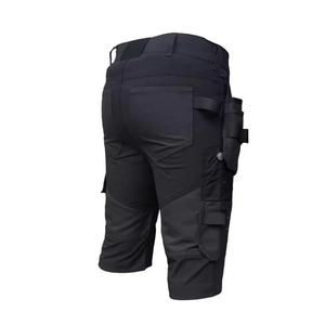 Pantalon de travail multi-poches réfléchissant haute visibilité en coton pour ouvrier du bâtiment et mécanicien - Product Image 5