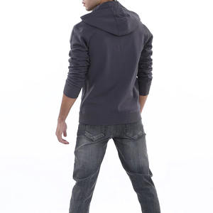 Venta directa de fábrica en blanco Gris Carbón Full Zip-Up Hoodie Plain Cotton Made 450 + GSM Heavyweight Men Hoodies - Product Image 5