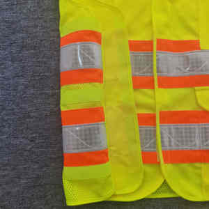 Chaleco de Seguridad Reflectante de Alta Visibilidad, Impermeable, ANSI Clase 1, EN ISO 20471 Clase 2, Múltiples Bolsillos, Ropa de Trabajo de Construcción, Duradero - Product Image 5