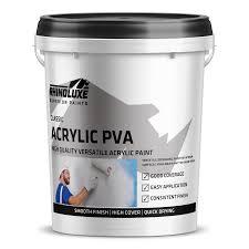 สีอะคริลิค PVA สำหรับทาผนังภายใน/ภายนอกและเพดาน-ใช้ได้กับแปรงและลูกกลิ้ง - Product Image 4