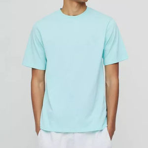 Logo personnalisé 100% coton T-shirt pour hommes Régulier Décontracté Uni coupe ample Imprimé Streetwear T-shirt pour les étés - Product Image 1