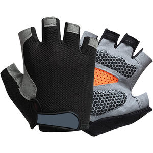 Precio al por mayor, recién llegados, guantes de Ciclismo de medio Dedo de cuero y neopreno lavables de alta calidad, Color personalizado y embalaje - Product Image 1