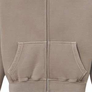 Sudaderas con capucha personalizadas para hombre, Jersey sólido con cremallera, Sudadera con capucha de lana, informal, suelta, con estampado de letras, manga larga, con cremallera, sudaderas con capucha para hombre - Product Image 4