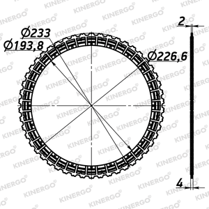 Disco de Fricción FAW02S3 para Aisin Warner TF-72SC - Product Image 2