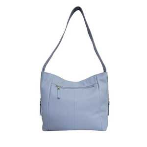 Bolso Hobo holgado de cuero de grano de guijarro azul pálido hecho a mano de alta calidad, estilo Vintage, proveedor indio superior - Product Image 5