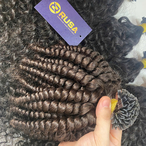 Extensiones de Cabello Humano Virgen Vietnamita 100% Natural con Puntas Planas de Queratina, Color Oscuro, Longitudes de 10 a 32 Pulgadas, Sin Sintético, Venta al Por Mayor - Product Image 1