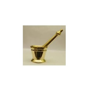 Gold Brass Metal <b>Mortar</b> & Pestle Herb Savor Metal and Brass <b>Mortar</b> & Pestle for Manufacture - Product Image 5