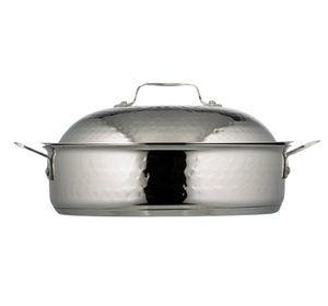Cocina de mesa Hotpot Food Server Gold Finished Hot Pot Food Hammered Design Hotel Restaurant Supplies - Product Image 5