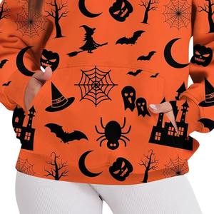 Sudaderas con capucha de mujer de diseño personalizado de alta calidad, ropa de invierno informal con logotipo frontal, sudaderas con capucha de sublimación para damas - Product Image 5