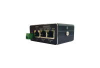 Adaptateur d'injecteur PoE industriel Din-rail 2 ports 10/100/1000Mbps Power Over Ethernet DC48V Entrée DC24V Sortie