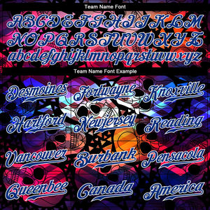 Auténtica camiseta de béisbol con calaveras de Halloween, ropa deportiva Unisex, el más nuevo patrón 3D, tamaño personalizado, sublimación de poliéster, liso - Product Image 3