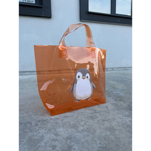 Custom Silk Screen Printed Waterproof PVC Zipper Bag Holographic Iridescent Promotional Gift Pouch Bottom Gusset - Product Image 3