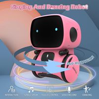 Jouet robot pour enfants, robot intelligent interactif avec commande vocale, parlant, dansant, apprenant, capteur tactile, jouet éducatif compact et portable
