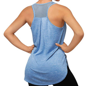 Camiseta sin mangas de diseño personalizado para mujer, ajustada, transpirable, de punto, para entrenamiento, gimnasio, fitness, con bordado, nueva. - Product Image 3