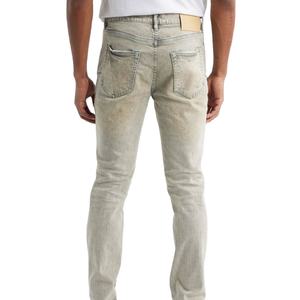 กางเกงยีนส์ผ้าฝ้าย100% สำหรับผู้ชาย, กางเกงยีนส์ผ้าทอระบายอากาศได้ดีน้ำหนักเบาสไตล์ลำลองขายส่งบริการ OEM - Product Image 1