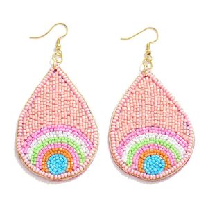 ต่างหูปักลูกปัดสำหรับผู้หญิงทำด้วยมือ - Product Image 3