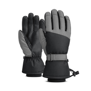 Gants de ski chauds à 5 doigts Fall Line, en cuir personnalisé, avec support pour le poignet, pour le snowboard, le ski d'hiver, pour hommes - Product Image 1