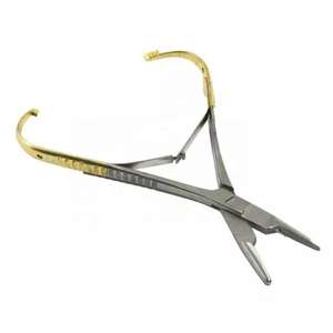 Portaagujas Quirúrgico Manual de Acero de Alta Calidad, Punta TC de 17 cm, Instrumentos Quirúrgicos de Ortodoncia, Instrumento Hosanna - Product Image 3