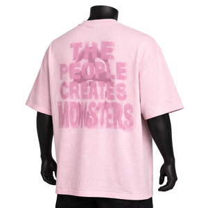 Camiseta personalizada extragrande para hombre con logo impreso, 100% algodón, talla grande, camiseta de moda para hombre, venta al por mayor, ropa gráfica OEM. - Product Image 6