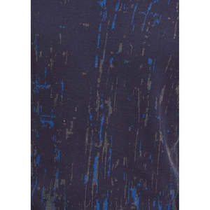 Maglione da Uomo Alfani Blu Navy a Girocollo, Maniche Lunghe, Invernale, in Cashmere, con Motivo a Schizzi di Vernice e Logo Ricamato - Product Image 3
