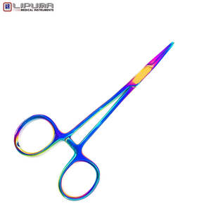 Kelly คีมหนีบทรงตรง5นิ้วทำจากไทเทเนียมทำจากสเตนเลสสตีลจากเยอรมันที่ทนทานทำด้วยมือหลากสี - Product Image 1