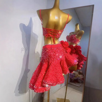 Haut de gamme nouvelle jupe de danse latine Costume de Performance Costume de compétition adulte femme Art examen Costume de Performance