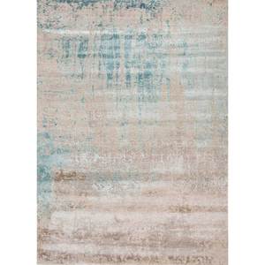 Tapis en laine et soie de bambou noué à la main Kavi Ivory, collection Chaos Theory - Eskm-9014, tapis abstrait pour salon, rectangulaire, pour couloir - Product Image 1