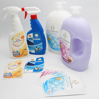 Vente directe d'usine, étiquettes personnalisées pour flacons de gel douche cosmétique, autocollants en vinyle, autocollants écologiques, imperméables, pour ordinateur