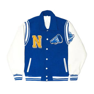 2025 más exigentes de alta calidad Chenille bordado hombres Universidad personalizado béisbol bombardero Letterman cuero Varsity chaqueta - Product Image 1