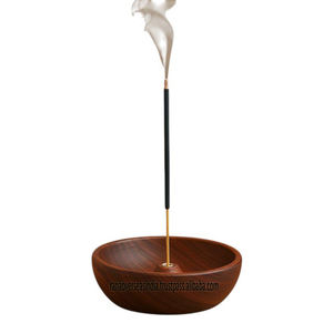 Handmade High Quality Round Wooden <b>Incense</b> <b>Holder</b> Stick Neatly Keeps Ash for Home Office Sacred Spaces <b>Aromatherapy</b> <b>Diffuser</b> - Product Image 2