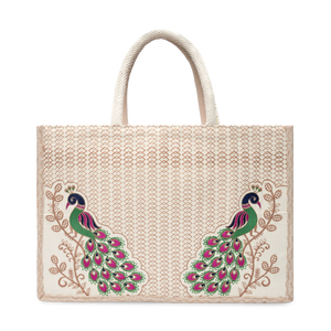 Bolsa de Regalo con Bordado de Dos Pájaros, Elegante Cesta para Ocasiones Especiales, Bolsa de Regalo Promocional con Marca - Product Image 1