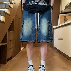 Shorts holgados de algodón de alta calidad para verano con un diseño cómodo y amplio, ideales para atuendos casuales diarios. - Product Image 5