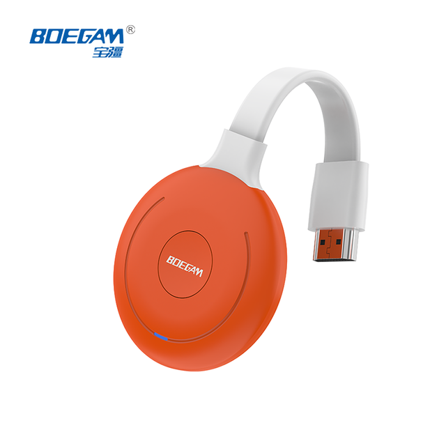 1080P HD Wireless Display Adapter, Wireless Screen Receiver Built-in 2.4/5GHz WiFi, Plug & Play