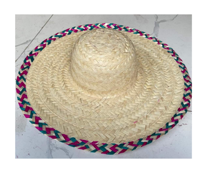 Sombrero de paja Premium de Vietnam, llamativo sombrero de tela multicolor perfecto para el verano y el suministro de exportación - Product Image 1