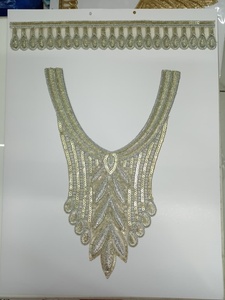 แผ่นแปะคอปักแบบพรีเมี่ยมสำหรับตกแต่งเสื้อผ้าแผ่นปะติดคอเสื้อปรับแต่งได้สำหรับ100% เสื้อผ้าสไตล์ชาติพันธุ์และตะวันตก - Product Image 3