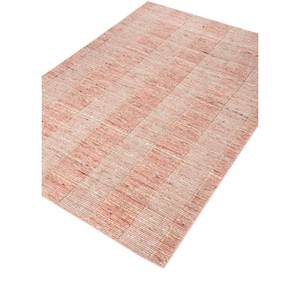 พรมทอมือ Tesoro ทำจากขนสัตว์และใยวิสโคส สีเบจและสีน้ำตาลลายทาง รูปทรงสี่เหลี่ยมผืนผ้า สำหรับห้องนั่งเล่นและห้องนอน-คุณภาพสูง Hwv-51034 พรมปูพื้นห้อง - Product Image 2