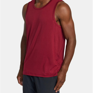 Gran Venta de camisetas sin mangas deportivas rápidas transpirables de compresión con logotipo personalizado orientado a la exportación para hombres de algodón personalizado - Product Image 4