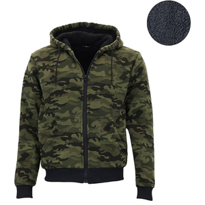 Sudadera con capucha unisex extragrande con cremallera completa, estilo urbano de invierno, de algodón/poliéster grueso, ropa casual para hombre - Product Image 3