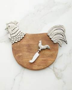 Planche à découper en grappe de raisin en bois d'acacia avec poignée en argent, idéale pour les apéritifs au fromage et les ustensiles de cuisine décoratifs - Product Image 6