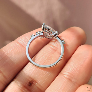 Bague en diamant de laboratoire de 1 à 2 carats, faite à la main, qualité de coupe exceptionnelle, plaqué or rose 14 carats, certifiée IGI, origine éthique, pour les occasions fines - Product Image 5