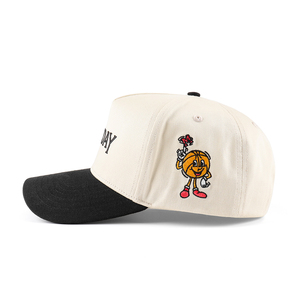 หมวกเบสบอลใส่ได้ทั้งชายและหญิง5แผงหมวกกีฬากลางแจ้งกรอบสองโทนสีสำหรับผู้ชายผู้หญิงรูปแบบลายจุดทั่วไป - Product Image 4