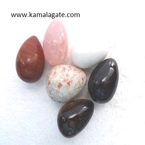 Tay Khắc Tự Nhiên Howlite Pha Lê Yoni Trứng Bán Quý Đá Chữa Bệnh Thủ Công Massager Linh Vật Để Bán - Product Image 6