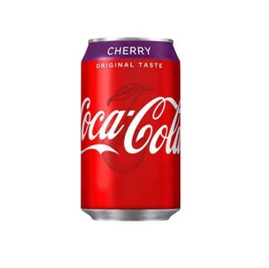 Refresco Premium Coca Cola Clásico Sabor Cereza, Lata de 330 ml, Bebida Carbonatada Refrescante para Suministro al por Mayor - Product Image 1