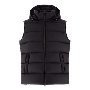 <b>Men's</b> Classic Quilted Winter Ultra-Warm Waterproof Eco-Friendly Hooded Thermal Padding Insulated Puffer <b>Vest</b> OEM Custom Logo - Product Image 1