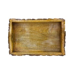 Plateau de service ovale en bois, fabriqué à la main à partir de bois naturel massif, finition lisse, écologique, durable, ustensiles de cuisine pour la salle à manger - Product Image 6