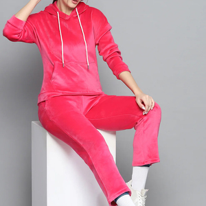 Wholesale Women Winter Printed Tracksuit 100% Cotton Long Sleeve Pullover Comfortable Fit Adult Size OEM - Product Image 6