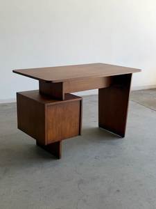 Modern <b>Solid</b> Teak Office <b>Desk</b> <b>Wooden</b> Writing Table with Drawers Home Office Furniture Indonesia Manufacturer - Product Image 3