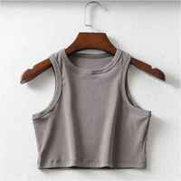 Camiseta sin mangas de algodón 100% transpirable con bordado 3D y capucha para mujer, diseño asimétrico, 400g, ideal para gimnasio, ejercicio y ropa urbana.