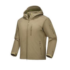 Veste polaire d'hiver chaude softshell pour homme de couleur unie à personnaliser avec sérigraphie brodée et impression numérique par sublimation - Product Image 6